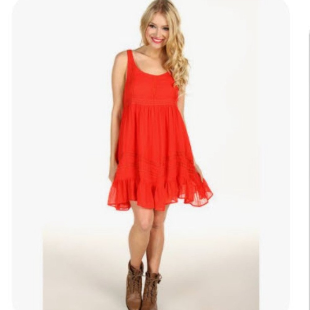 Billabong “Ever So Sweet” Babydoll Dress, Size M